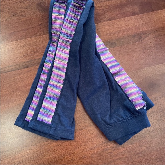 GAP Sequin Stripe Everyday Legging girls medium - Picture 3 of 9